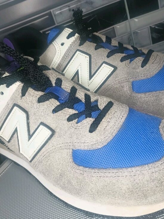 New Balance 574 Low Grey Purple Suede Shoes Sneakers U574CB2 Men\'s Size 11.5 main image 15